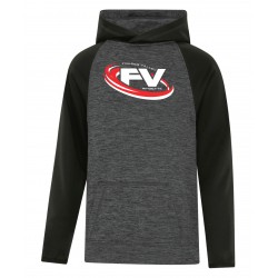 ATC™ DYNAMIC HEATHER FLEECE TWO TONE HOODED YOUTH SWEATSHIRT